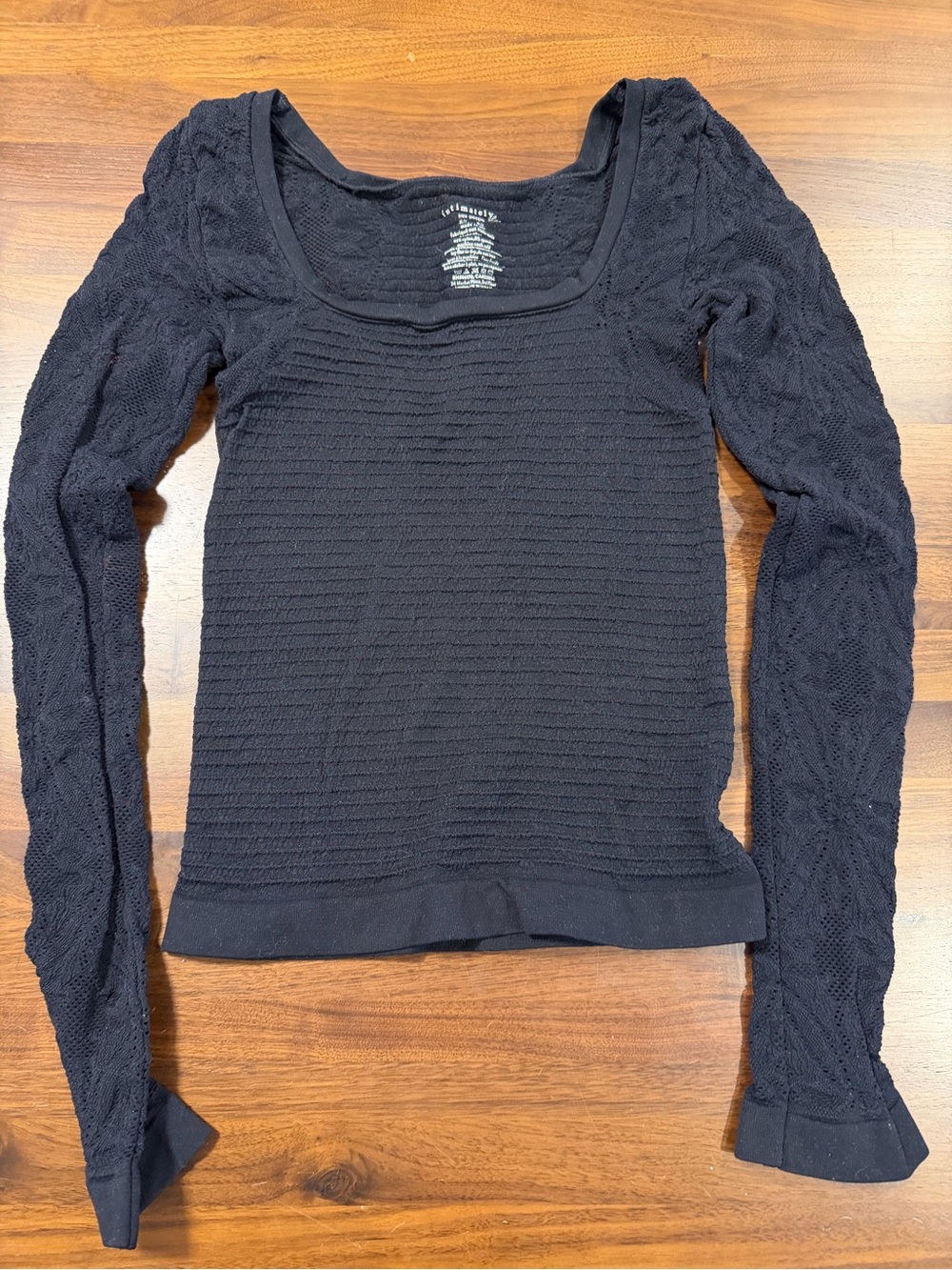 Free People fitted lace shirt